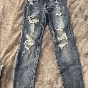 Judy Blue Distressed Skinny Jeans